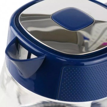 Чайник Centek CT-1014 (синий) стекло 1.7л 2200Вт LED Защита от перегрева STRIX контроллер-3