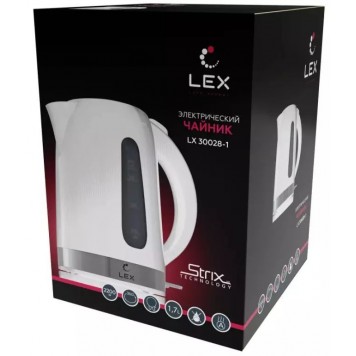 Чайник электрический (белый) LEX LX-30028-1-2