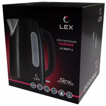 Чайник электрический (черный) LEX LX-30017-2-2