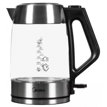 Чайник электрический Midea MK-17G01F Нержавеющая сталь 17л 2200Вт стекло