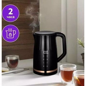 Чайник Kitfort КТ-6610 (сталь/пластик) черный-5