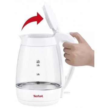 Чайник TEFAL KO450132 (белый) 17л стекло 2200 Вт.-1