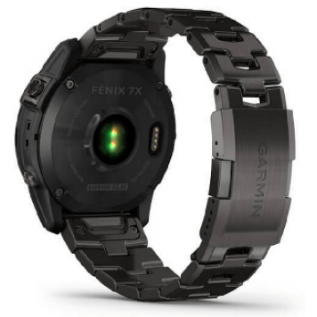 Часы Garmin Fenix 7X Sapph Sol темносерый DLC титан с титановым браслетом 010-02541-27-3