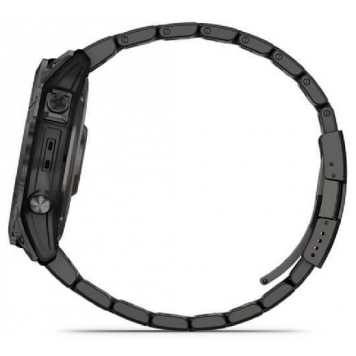 Часы Garmin Fenix 7X Sapph Sol темносерый DLC титан с титановым браслетом 010-02541-27-4