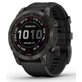 Часы Garmin Fenix 7 Sapph Solar, DLC титан с черным силиконом 010-02540-21 Часы Garmin Fenix 7 Sapph Solar, DLC титан с черным силиконом 010-02540-21