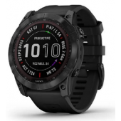 Часы Garmin Fenix 7X Sapph Sol черный DLC титан с черным силиконом 010-02541-23 Часы Garmin Fenix 7X Sapph Sol черный DLC титан с черным силиконом 010-02541-23
