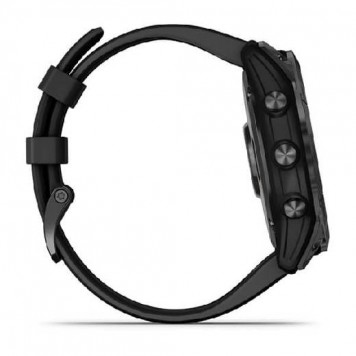 Часы Garmin Fenix 7X Sol темносерый с черным силиконом 010-02541-01-4