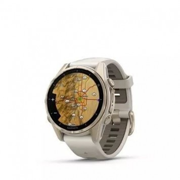 Часы с навигатором Garmin Fenix 8 43mm AMOLED сапфир песочный силикон-2