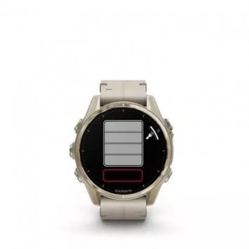 Часы с навигатором Garmin fenix 8 43mm AMOLED сапфир светлая кожа 010-02903-40-1