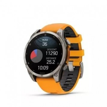 Часы с навигатором Garmin Fenix 8 47mm AMOLED сапфир светлые оранжевый силикон-3