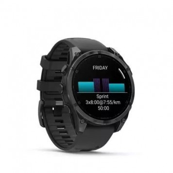 Часы с навигатором Garmin Fenix 8 47mm AMOLED стекло темный силикон-2