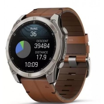 Часы с навигатором Garmin fenix 8 51mmAMOLED сапфир светлые кожа 010-02905-40