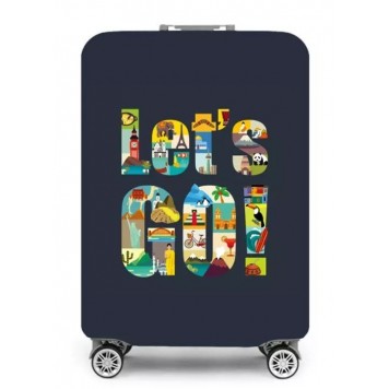 Чехол для чемодана Travelsky Lets Go L