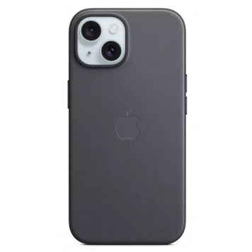Чехол для iPhone 15 FineWoven Case with MagSafe - Black (MT393ZM/A)