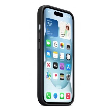 Чехол для iPhone 15 FineWoven Case with MagSafe - Black (MT393ZM/A)-1