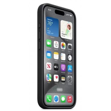 Чехол для iPhone 15 Pro FineWoven Case with MagSafe - Black (MT4H3ZM/A)-1