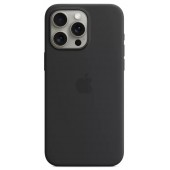 Чехол для iPhone 15 Pro Max Silicone Case with MagSafe - Black (MT1M3ZM/A) Чехол для iPhone 15 Pro Max Silicone Case with MagSafe - Black (MT1M3ZM/A)