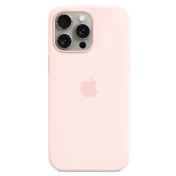 Чехол для iPhone 15 Pro Max Silicone Case with MagSafe - Light Pink, (MT1U3ZM/A)