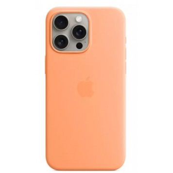Чехол для iPhone 15 Pro Max Silicone Case with MagSafe - Orange Sorbet (MT1W3ZM/A)