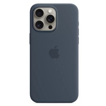 Чехол для iPhone 15 Pro Max Silicone Case with MagSafe - Storm Blue (MT1P3ZM/A)