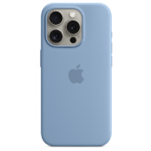 Чехол для iPhone 15 Pro Silicone Case with MagSafe - Winter Blue, (MT1L3ZM/A) Чехол для iPhone 15 Pro Silicone Case with MagSafe - Winter Blue, (MT1L3ZM/A)