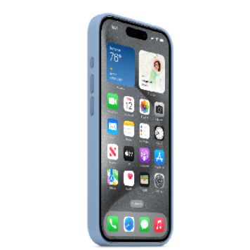 Чехол для iPhone 15 Pro Silicone Case with MagSafe - Winter Blue, (MT1L3ZM/A)-1