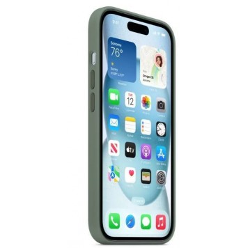 Чехол для iPhone 15 Silicone Case with MagSafe - Cypress (MT0X3ZM/A)-1