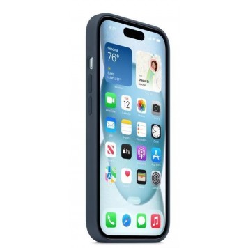 Чехол для iPhone 15 Silicone Case with MagSafe - Storm Blue (MT0N3ZM/A)-1