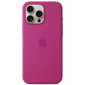 Чехол для iPhone 16 Pro Max Silicone Case with MagSafe - Fuchsia (MYYX3ZM/A)
