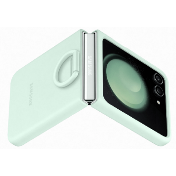 Чехол для Z Flip5 Silicone Cover with Ring, EF-PF731TMEGRU, Mint-4