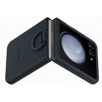 Чехол для Z Flip5 Silicone Cover with Ring, EF-PF731TNEGRU, Indigo-4
