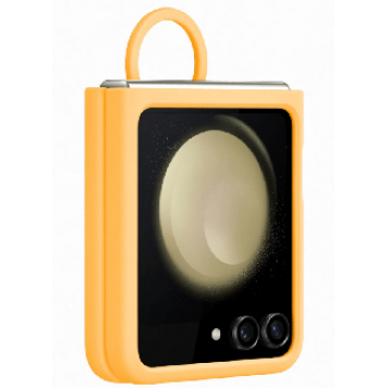 Чехол для Z Flip5 Silicone Cover with Ring, EF-PF731TOEGRU, Apricot-3