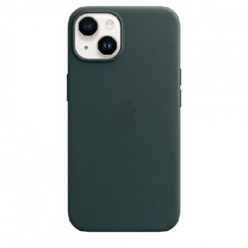 Чехол iPhone 14 Leather Case with MagSafe - Forest Green