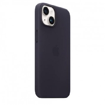 Чехол iPhone 14 Leather Case with MagSafe - Ink-1