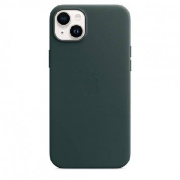 Чехол iPhone 14 Plus Leather Case with MagSafe - Forest Green