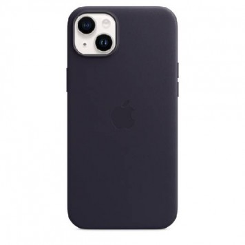 Чехол iPhone 14 Plus Leather Case with MagSafe - Ink
