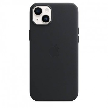 Чехол iPhone 14 Plus Leather Case with MagSafe - Midnight