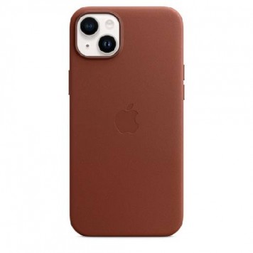 Чехол iPhone 14 Plus Leather Case with MagSafe - Umber