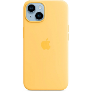 Чехол silicone case с magsafe iphone 14 кремовый