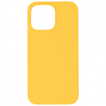 Чехол силикон цветной матовый iphone 14 pro жёлтый