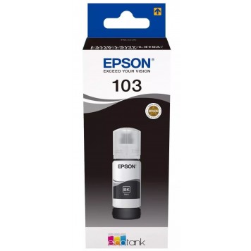 Чернила Epson 103 EcoTank Black for L3100310131103150   65ml C13T00S14A