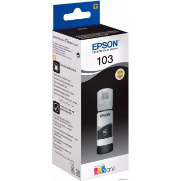 Чернила Epson 103 EcoTank Black for L3100310131103150   65ml C13T00S14A-1