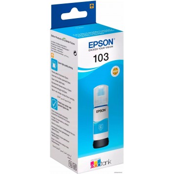 Чернила Epson 103 EcoTank Cyan for L3100310131103150   65ml C13T00S24A(655857)-1