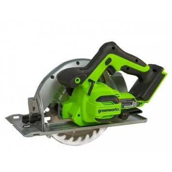 Циркулярная пила аккумуляторная Greenworks GD24CS 24 V бесщеточная 63 мм без АКБ и ЗУ
