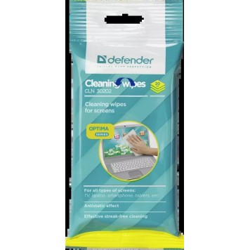 Чистящее салфетки Defender CLN 30202 Optima 20 шт