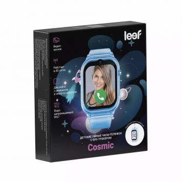 Детские умные часы LEEF Cosmic цвет голубой-2