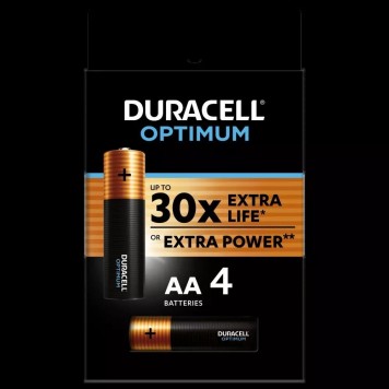 Duracell батарейка OPTIMUM AA 4BKP CEE (5000394158696)