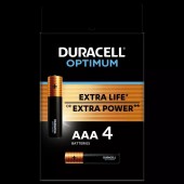 Duracell батарейка OPTIMUM AAA 4BKP CEE (5000394158726)