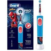 Детская электрическая зубная щетка Oral-B Vitality Pro Kids «Человек-Паук» круглая насадка 3+ лет
