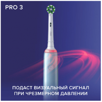 Электрическая зубная щетка Oral B Pro 3/D505.513.3 тип 3772 (голубая)-4